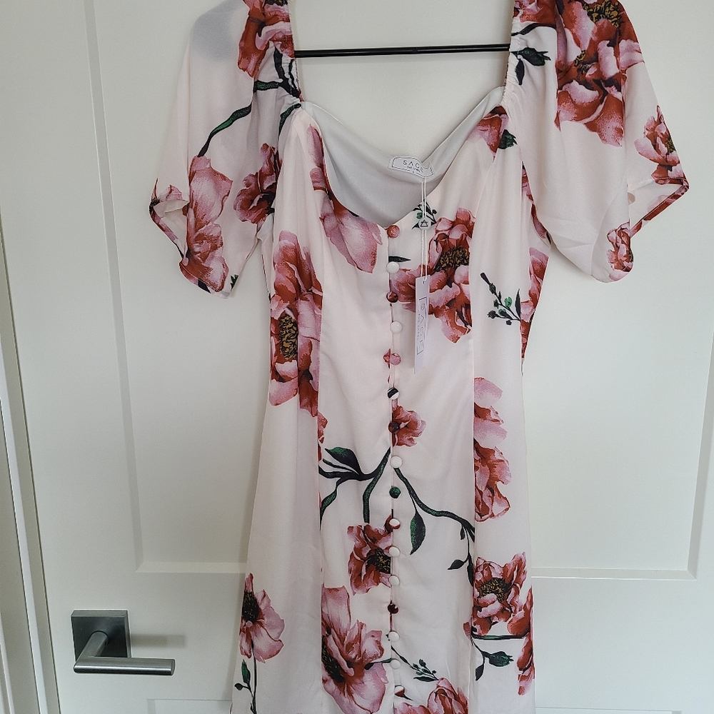 Vintage floral print minidress